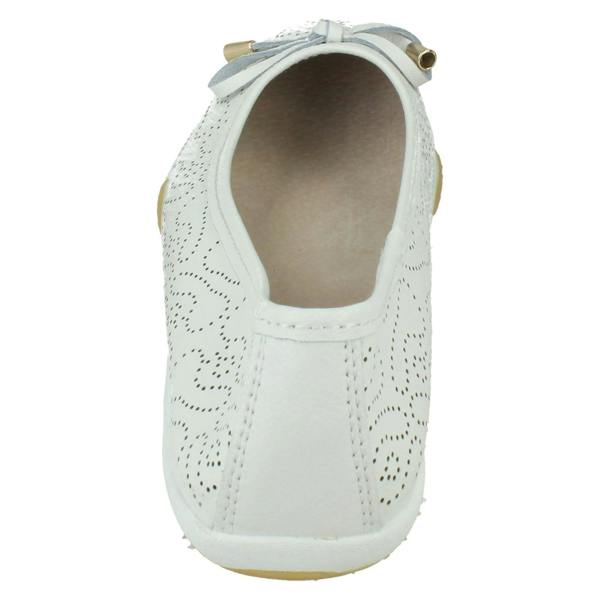 Down to Earth Ladies Down To Earth Wavey Punch Details Casual Shoes F80572