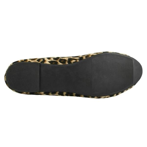 Spot On Ladies Spot On Beaded Ruffle Vamp Flat Ballerina