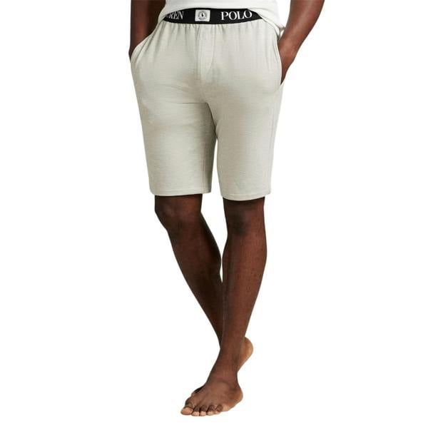 Ralph Lauren Mens Puck Logo Shorts - Light Heather Grey - 