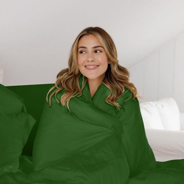 Ethical Bedding Duvet Upgrade Bundle - Forest Green