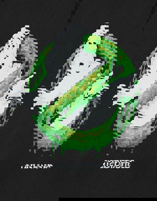 Ghostbusters Unisex Black Slime Logo Short Sleeved T-Shirt