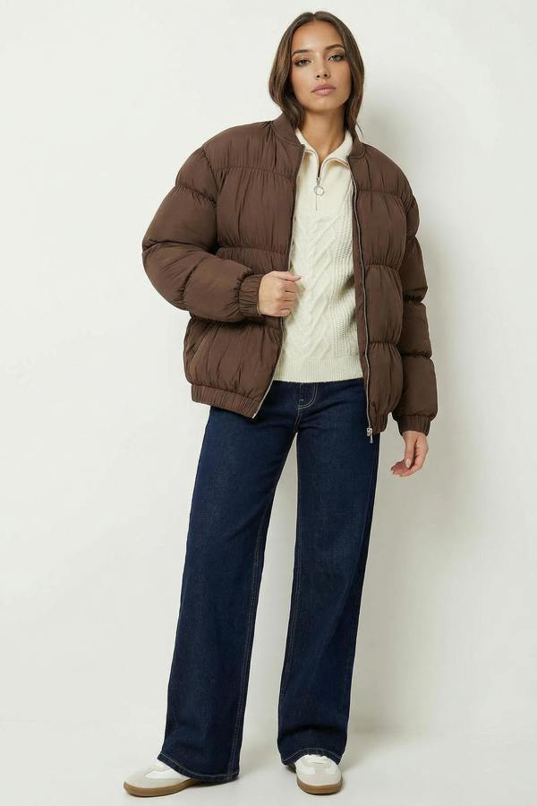 Urban Bliss Oversized Gathered Puffball Puffa Coat