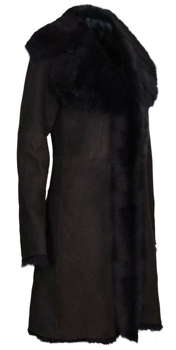 Infinity Leather Womens Toscana Sheepskin Suede Trench Coat-Tbilisi