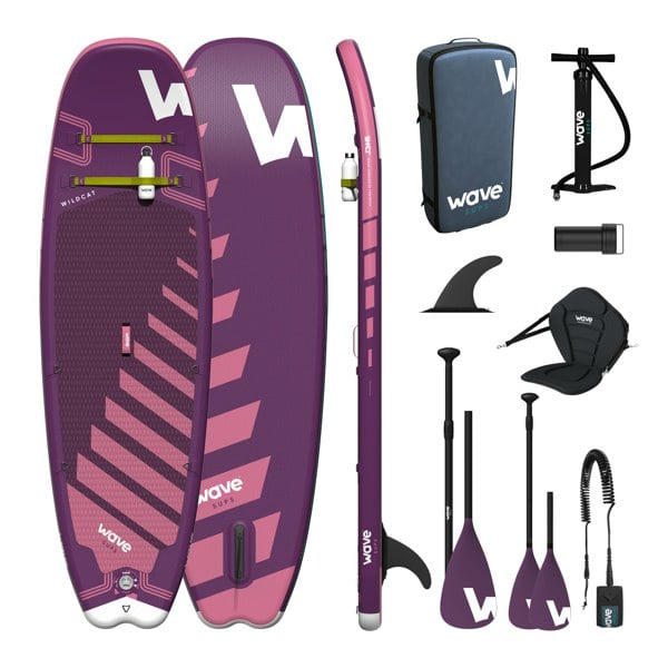 Wave Wildcat SUP & Kayak | Inflatable Stand-Up Paddleboard | Kids SUP Package | 8.6ft