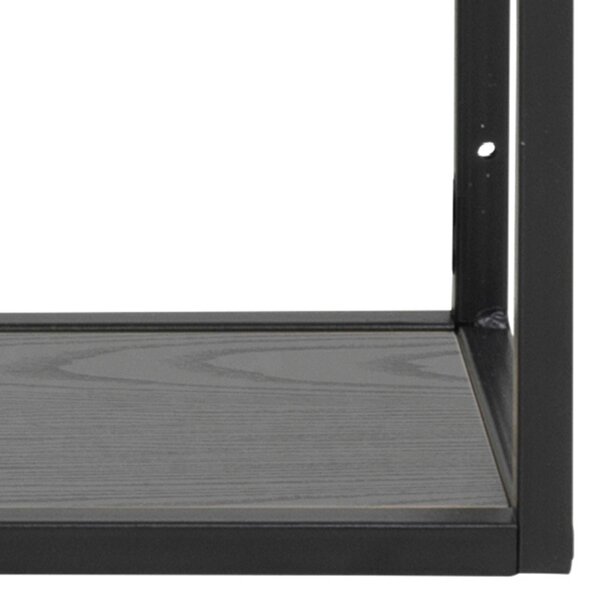 Wyld Haus El Paso Black Metal Wall Shelf 3 Shelves