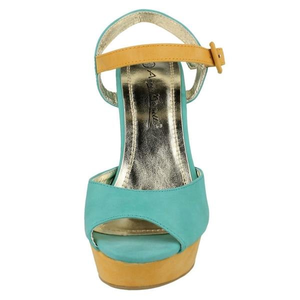 Anne Michelle Ladies Anne Michelle Peep Toe Platform Heels