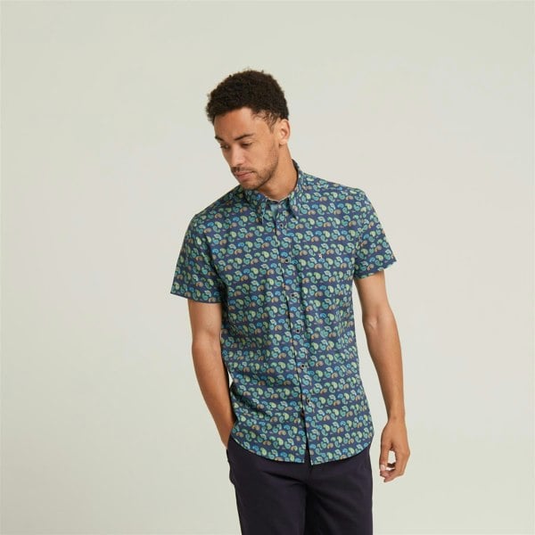 Gabicci V52GW03 Mens Tedd Woven Print Shirt Gabicci Vintage - INSIGNIA