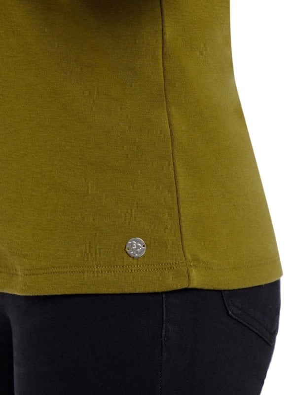 PennyPlain High Back V-neck Top - Forest