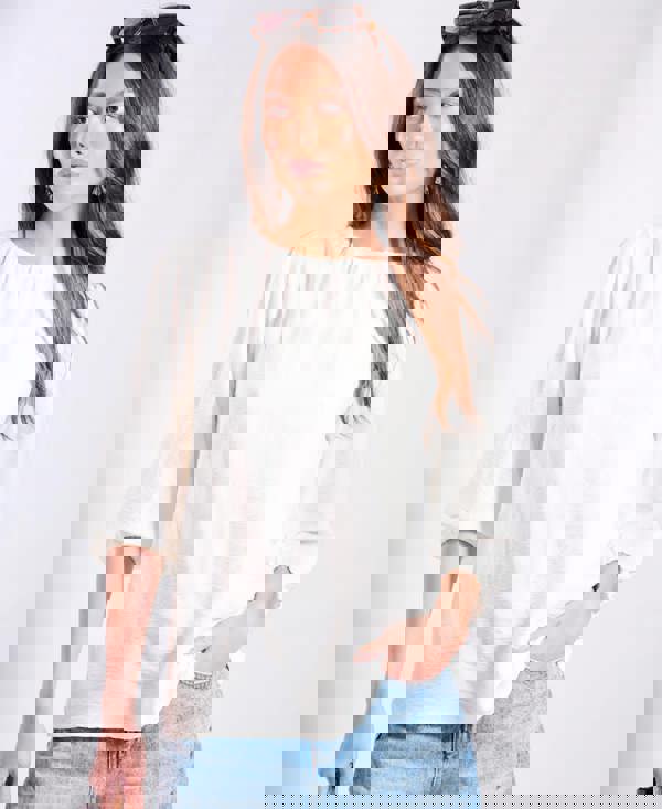 White Puff Sleeve Blouse