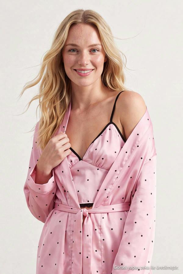 3 Piece Satin Robe and Pyjama Set