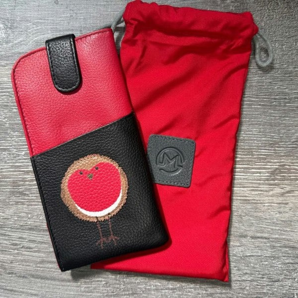 Mala Leather Bobbie Robin Leather Glasses Case Wide Fit