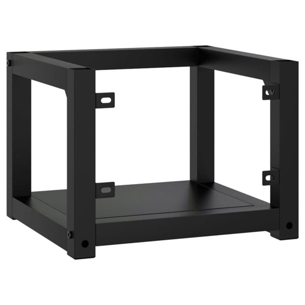 Berkfield Wall-mounted Bathroom Washbasin Frame Black 40x38x31 cm Iron