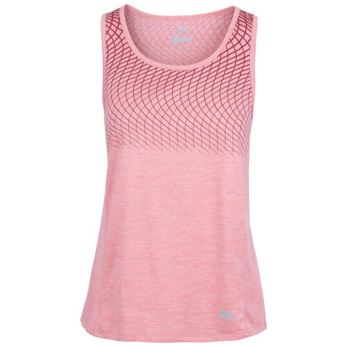 Trespass Womens Lopu TP75 Active Tank Top - Pink Shell - Pink Shell - 100% Polyester