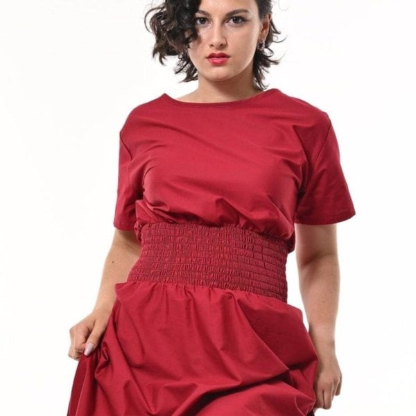 Frock Tales Orchis Dress In Wine