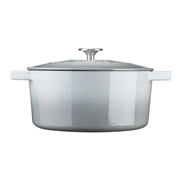 Cooks Professional 26cm Cast Iron Casserole | Grey