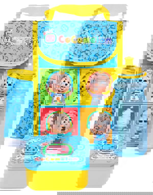 Cocomelon Boys Blue Lunch Bag Bottle and Snack Pot (One Size)