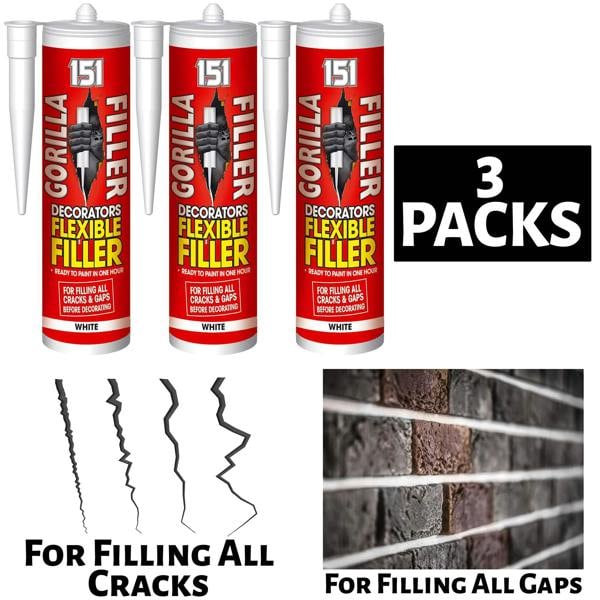 151 3X Gorilla Filler White 320ml