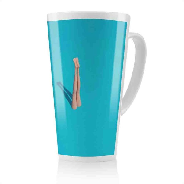 Benjamin Tate Design Swimming Dive Latte Mug