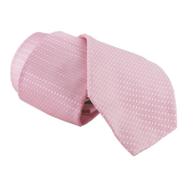 Dunhill luxurious woven silk tie in a repeat Dunhill longtail d logo pattern