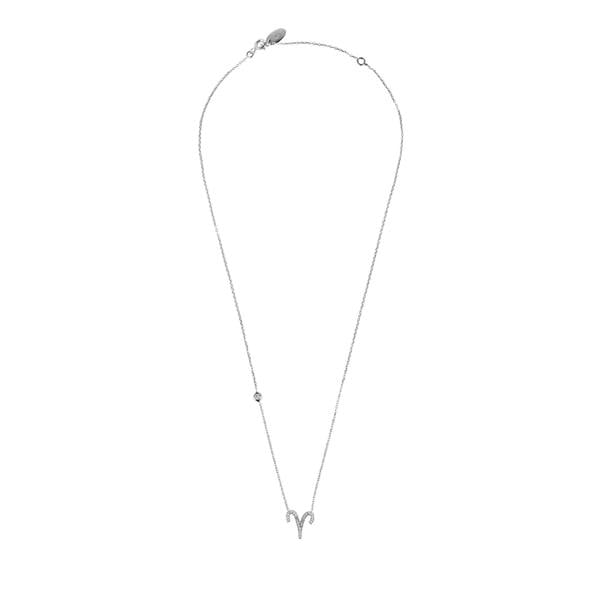 Zodiac Star Sign Pendant Necklace Silver Aries - LATELITA Necklaces