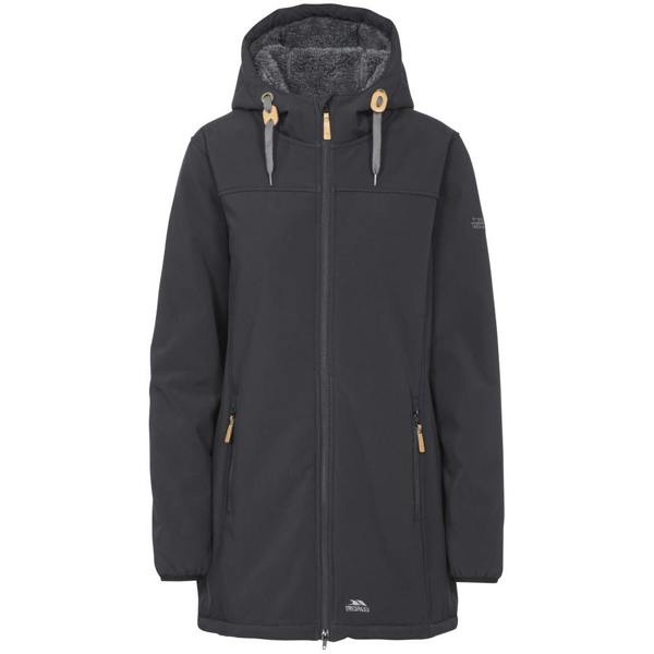 Trespass Womens/Ladies Kristen Longer Length Hooded Waterproof Jacket - Black - 