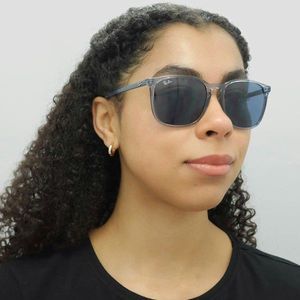 Ray-Ban Sunglasses RB4387 639980 Transparent Blue Blue Gradient