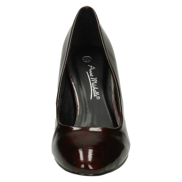 Anne Michelle Ladies Anne Michelle Patent Court Shoes