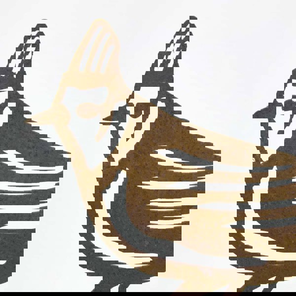 HOMESCAPES Steel Crested Tit Fence Topper