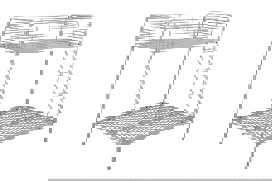 Dorel Home Bunk Bed Metal Silvergrey - Single/Double