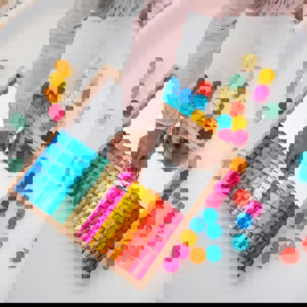 tickit Gem Circle Mirror Tray