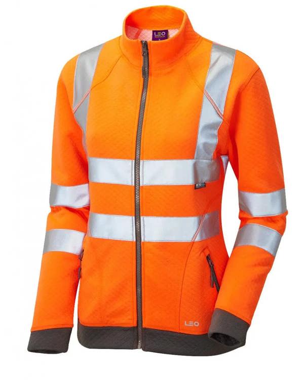 Hollicombe Ladies Zipped Sweatshirt Leo Workwear