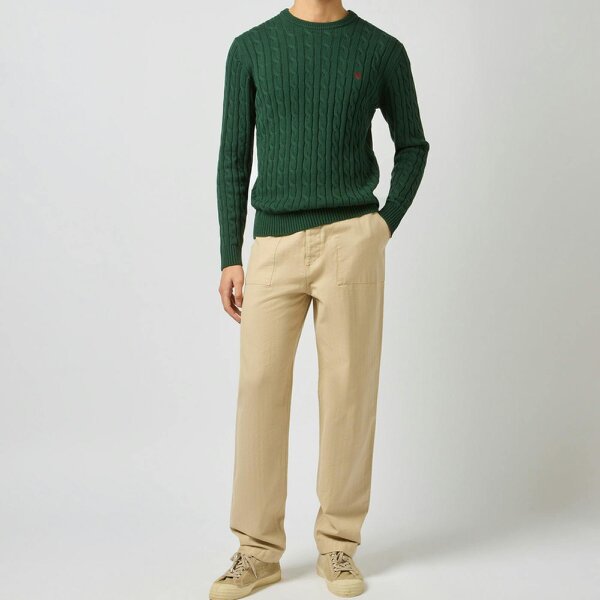 Joules CABLE CREW Sweatshirt   in  Green