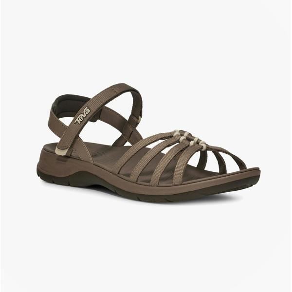 Teva TIRRATRAVELER Cross Strap Sandals   in  Brown
