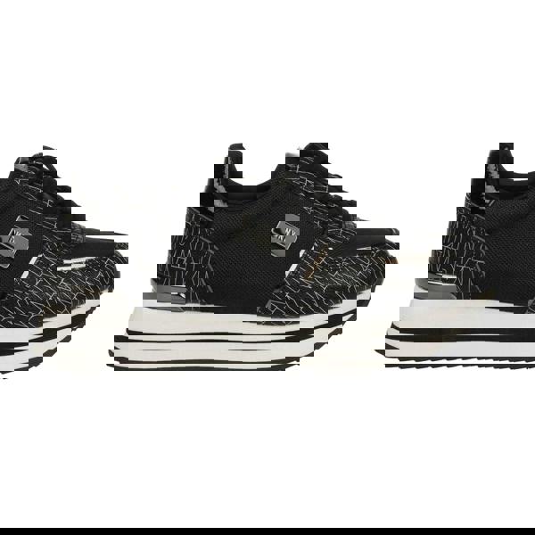 DKNY Womens/Ladies Davie Lace Up Trainers - Black/Grey - 