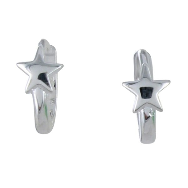 Sterling Silver Star Sleeper Earrings - Reeves & Reeves