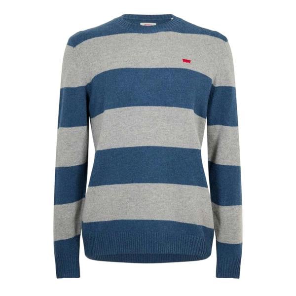 Levis Mens Batwing Logo Crew Neck Jumper - Sargasso Sea - 