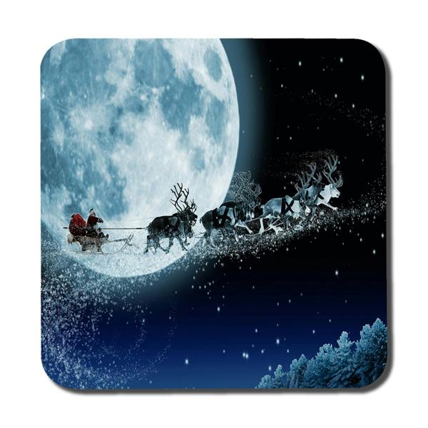 Benjamin Tate Design Moonlit Collection Placemat Coaster Set Wood Base Limited