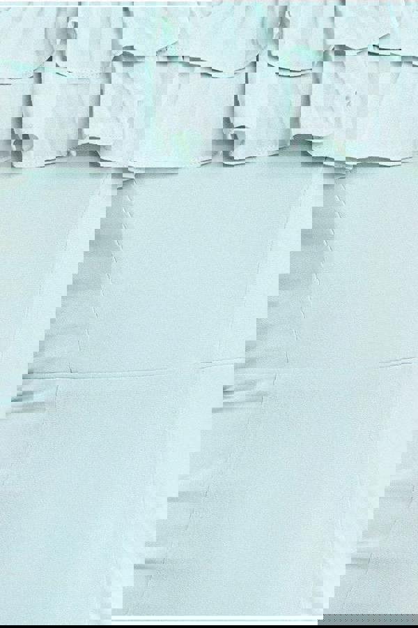 Frilled Off The Shoulder Pleated Chiffon Maxi Dress - Sage Green DR4273