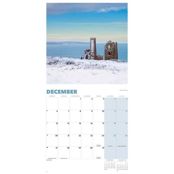 Beauty Of Cornwall Calendar 2027, Wall Calendars, Month To View, Travel, Gift