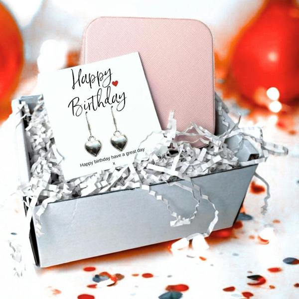 Aye Do Gifts Happy Birthday Earrings & Jewellery Box Gift