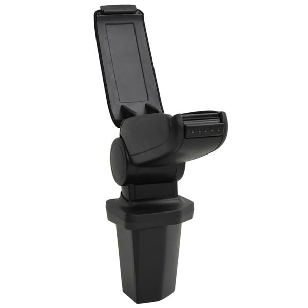 Berkfield Car Armrest Black 15x32x(40-52) cm ABS