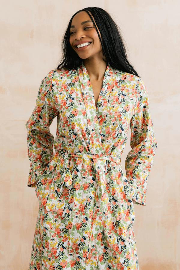 Lily & Me Mayflower Dressing Gown White