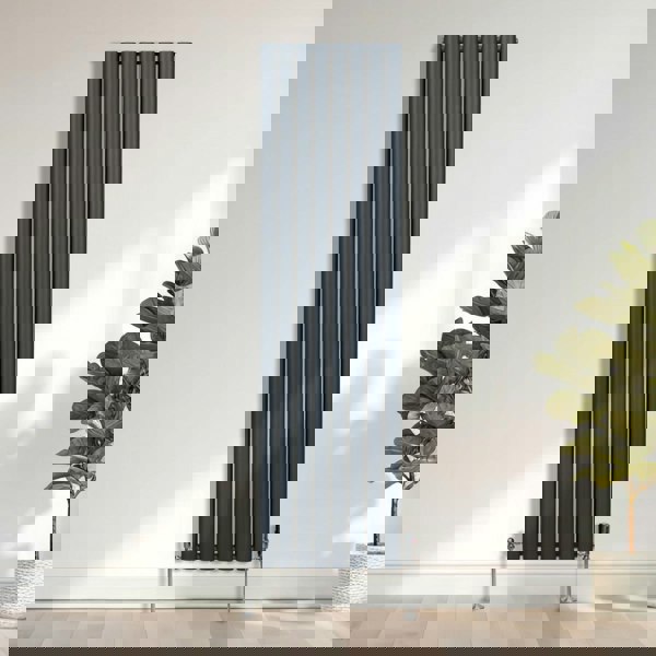 Monstershop Oval Column Radiator – 1800mm x 480mm – Anthracite Grey