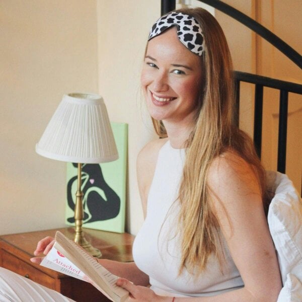 SMUG Contoured 3D Blackout Sleep Mask - Cow Print