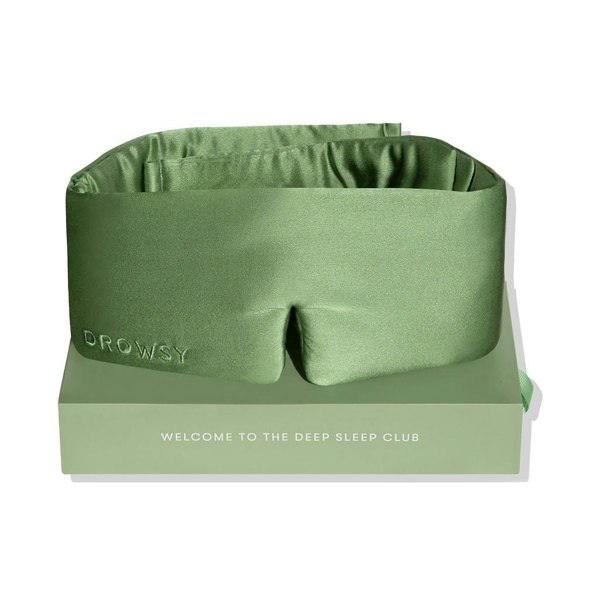 Drowsy Sleep Co Silk Sleep Mask - Pistachio Green