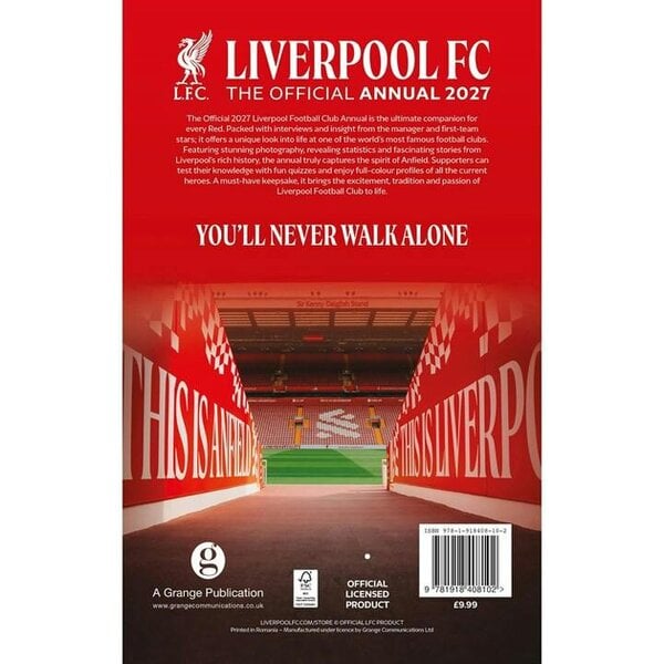 Liverpool FC Annual 2027, Annuals, Sports, Gift