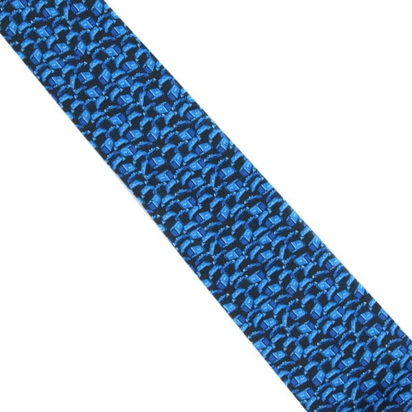 Dunhill mulberry silk tie in a duke lock pattern