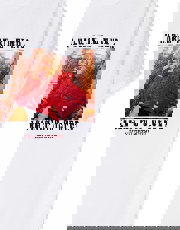 Yellowstone Womens White Beth Dutton Coffee Short Sleeved T-Shirt