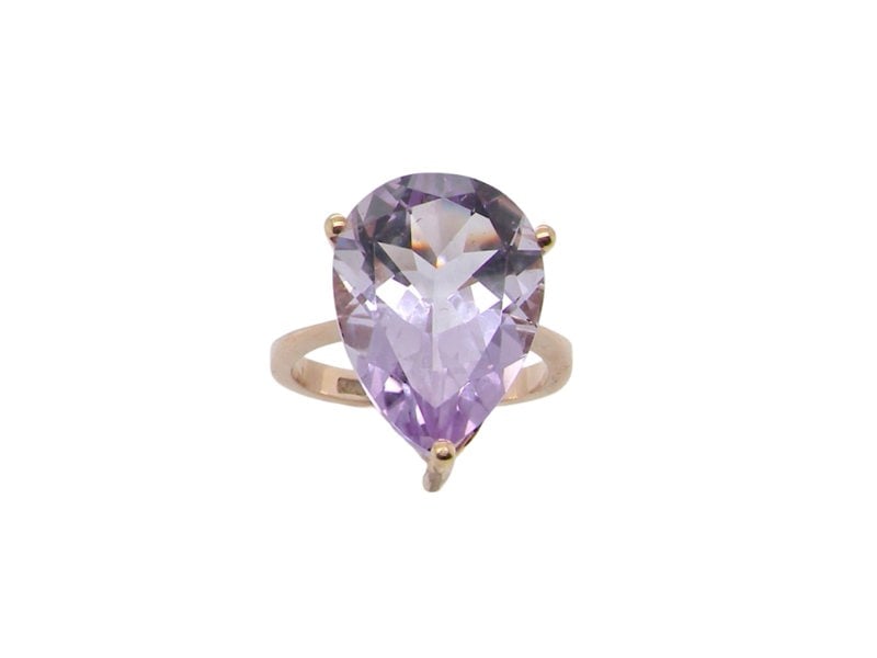 Vintage Tom A handmade Amethyst dress ring