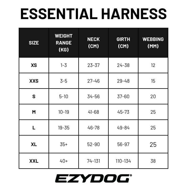 EzyDog Essential Chest Plate Dog Harness in Red